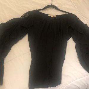 Black chiffon blouse, new but without tags.
